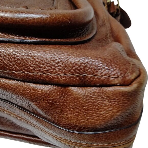 (L3) Authentic Chloe Shoulder Bag Brown Leather Luxury Vintage Designer Handbag - Picture 5 of 9